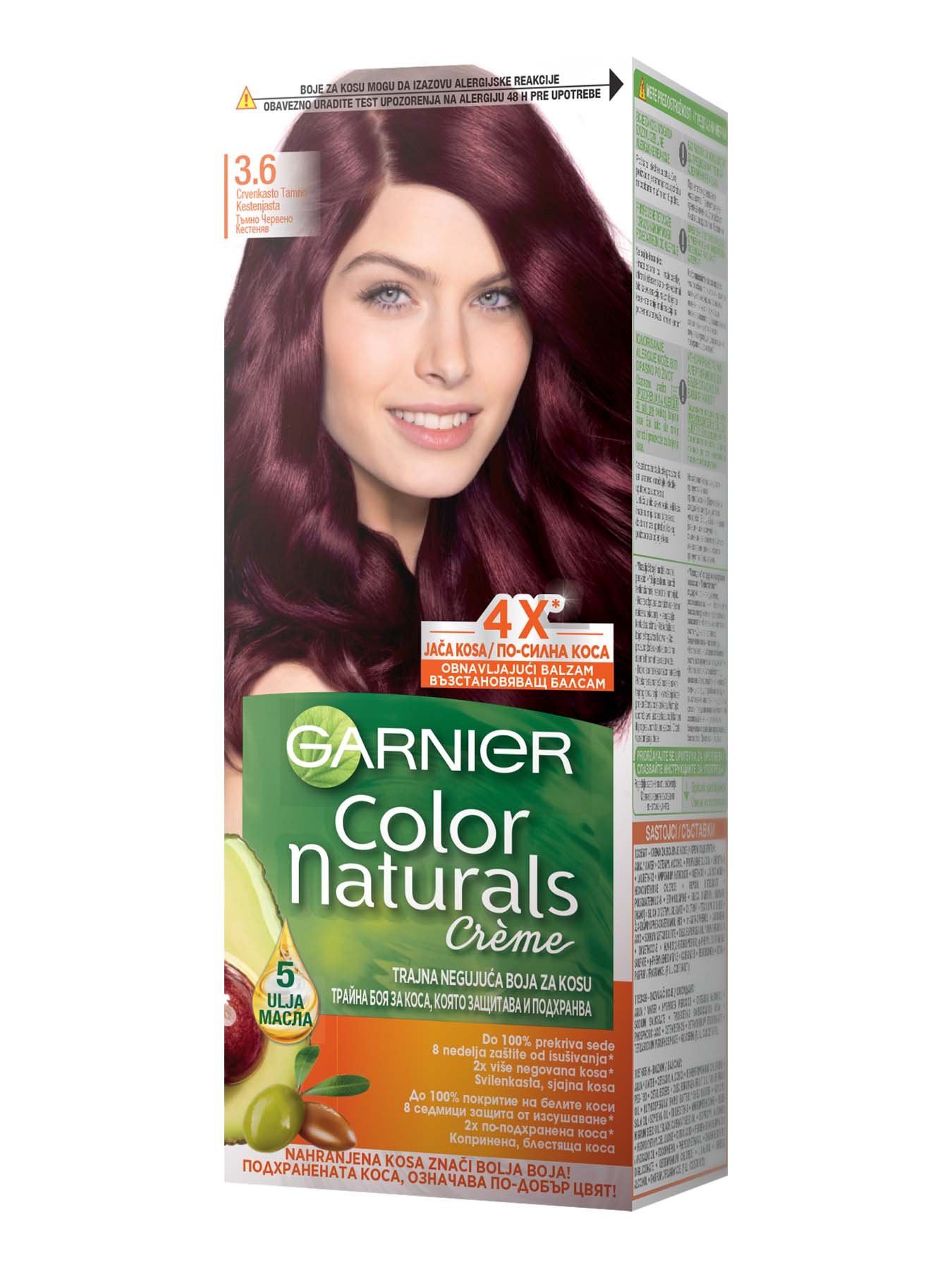 Garnier Color Naturals 3.6 Наситено червеникаво кестеняво