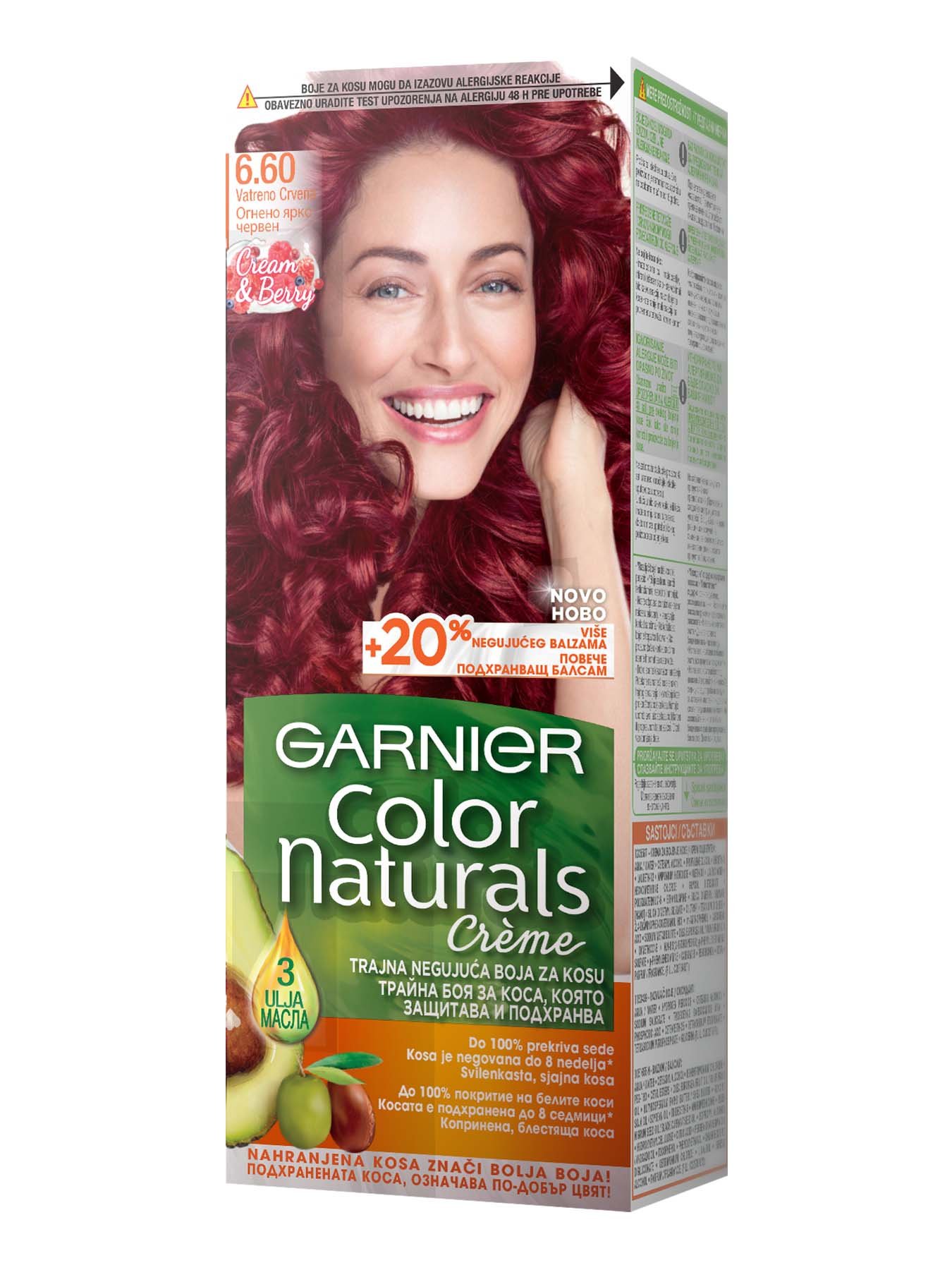 Garnier Color Naturals 6.60 Огнено червено