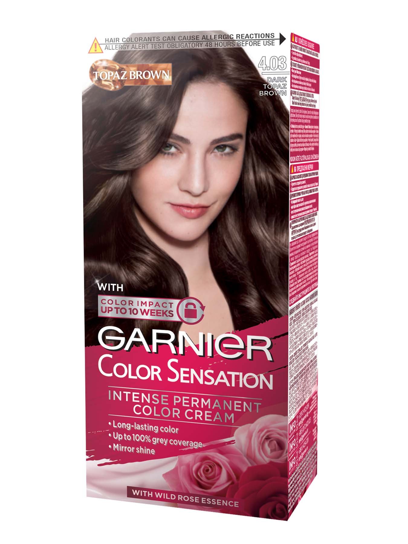 Garnier Color Sensation 4.03 Тъмно топазено кестеняво 