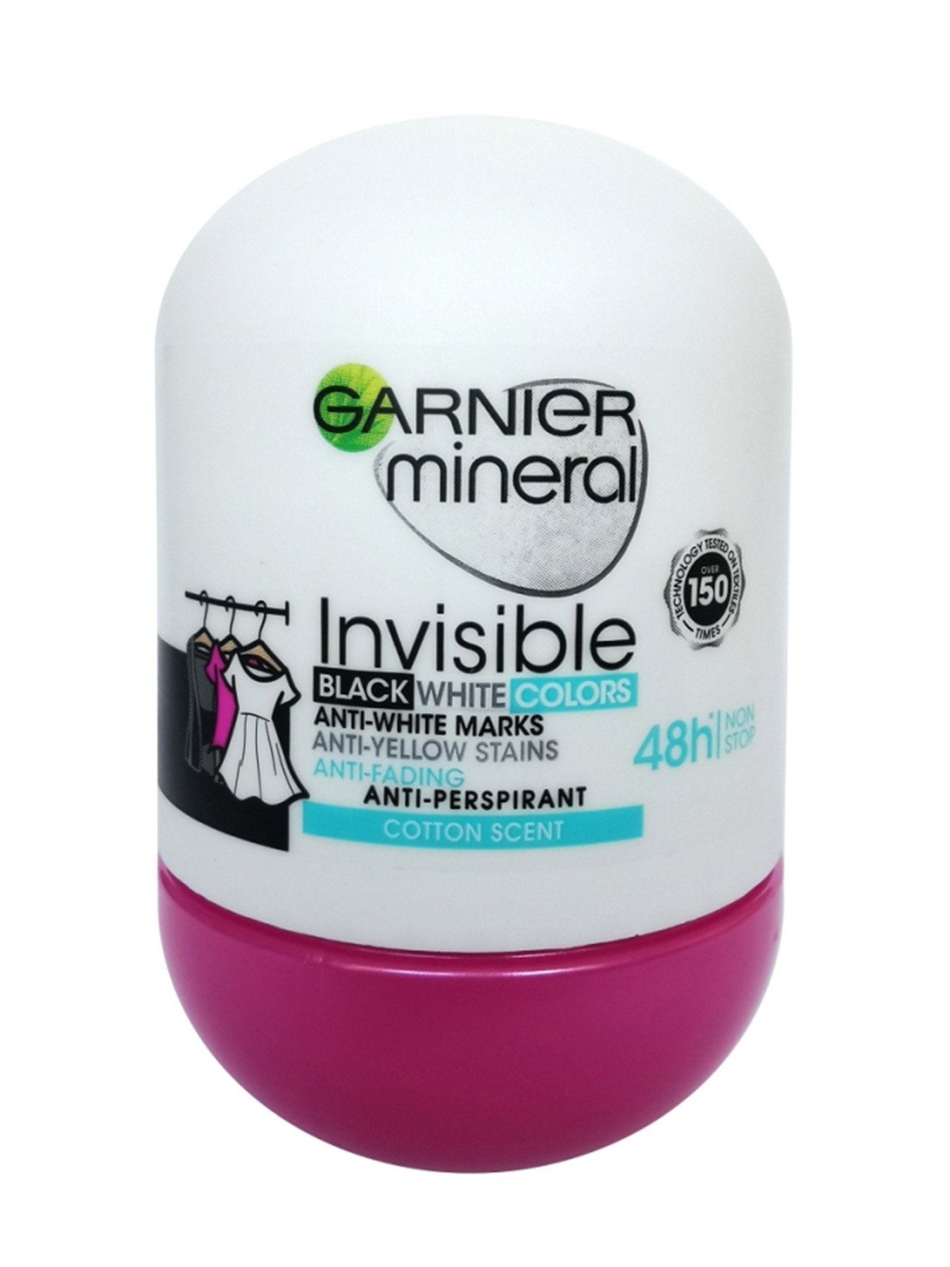 Garnier Mineral Invisible Black White & Colors Рол он Clean Cotton 