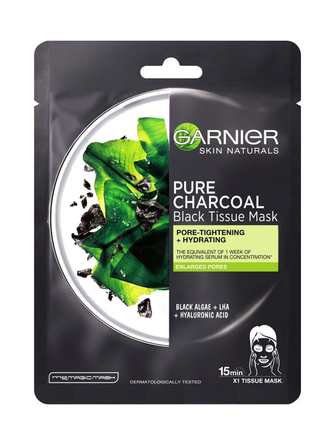 Garnier Skin Naturals Tissue Mask Pure Charcoal Памучна маска