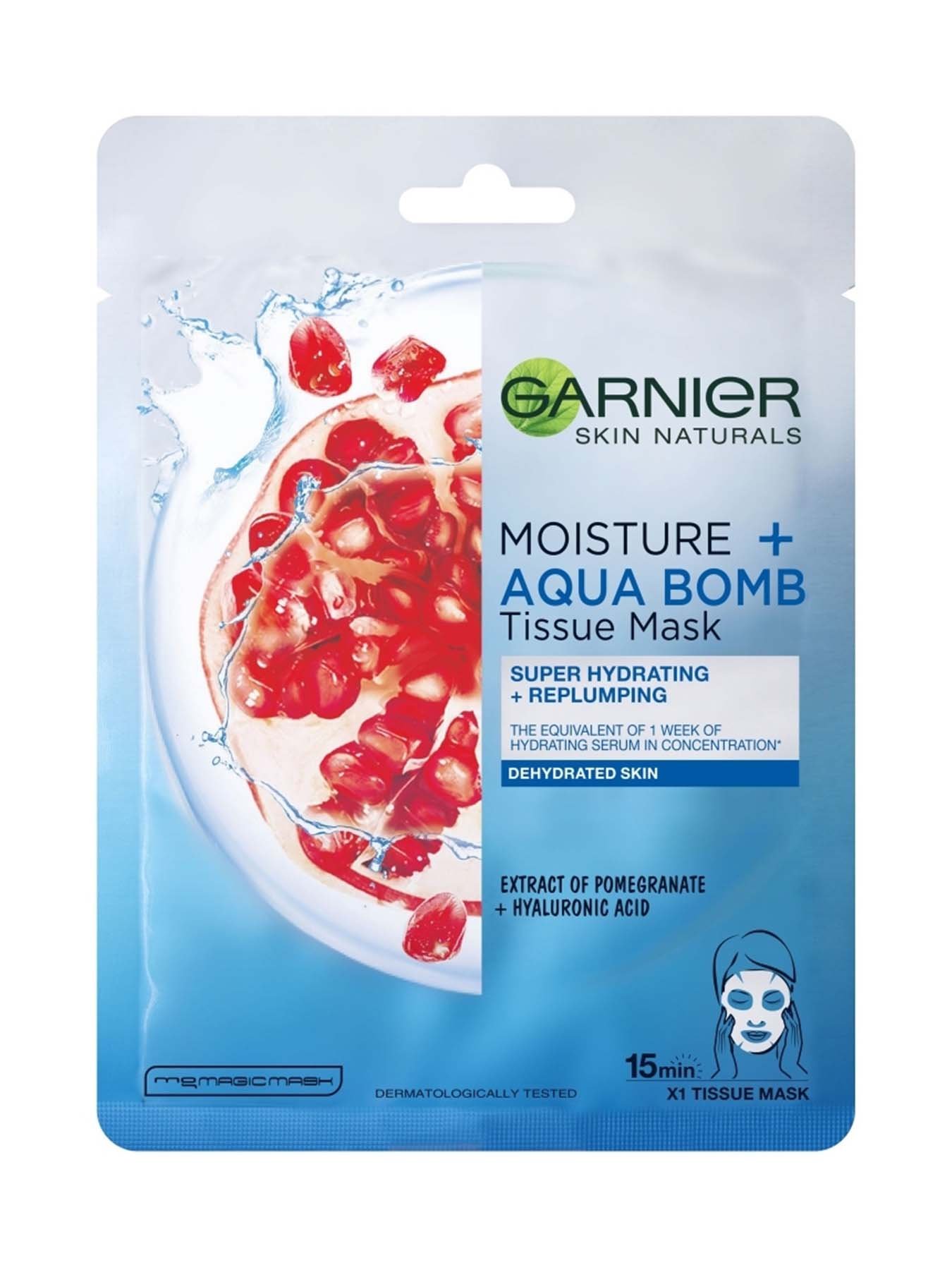 Garnier Skin Naturals Tissue Mask Moisture + Aqua Bomb Памучна маска