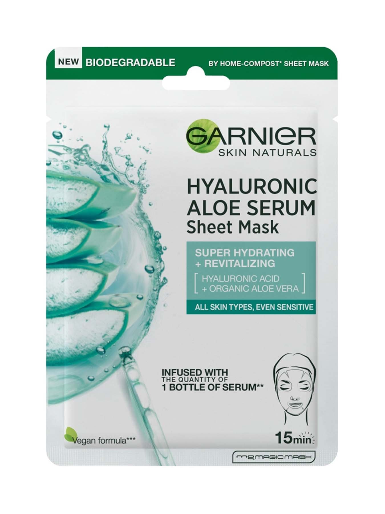 Garnier Skin Natural Hyaluronic Aloe хартиена маска 