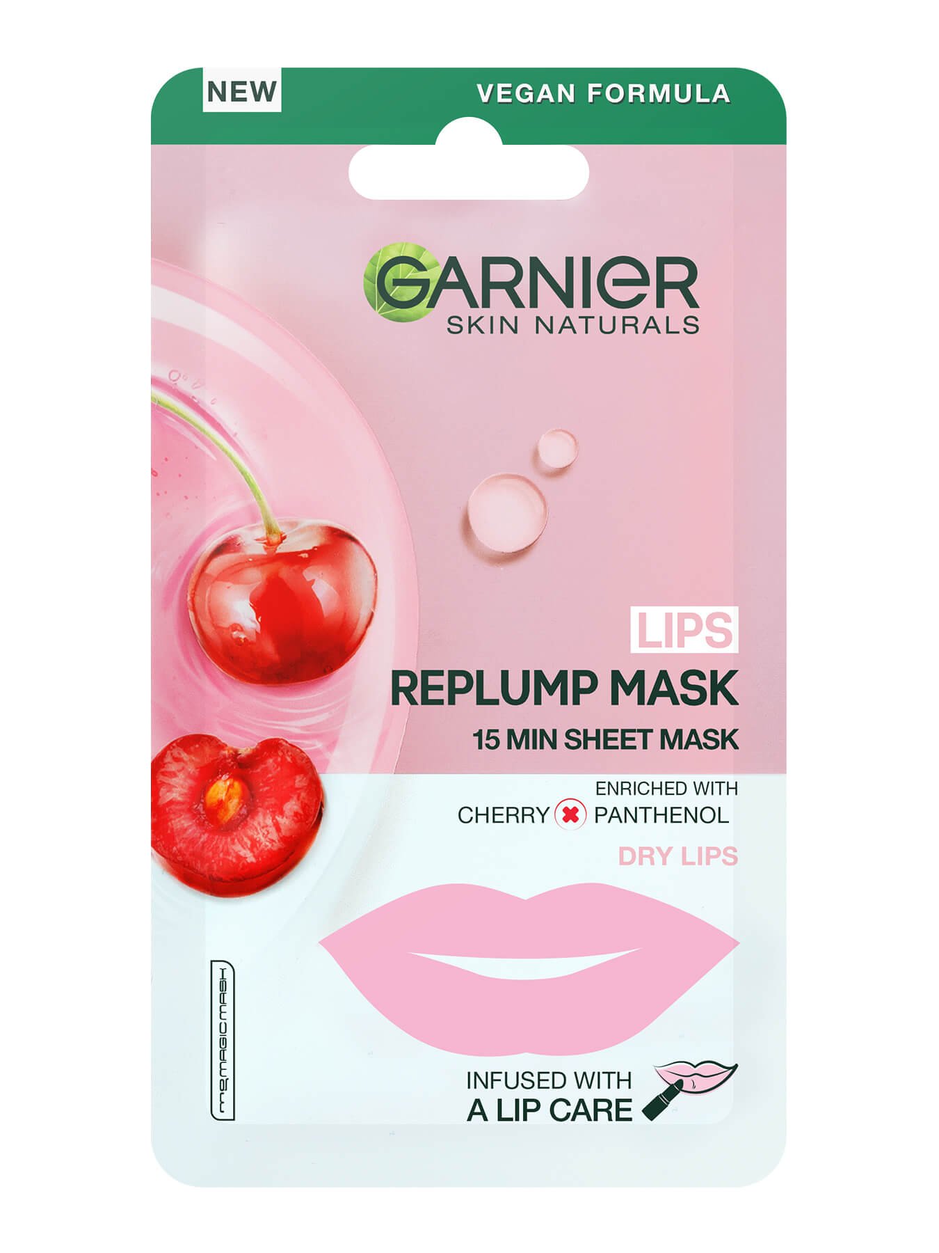 Garnier Skin Naturals Lips Replump маска за устни 