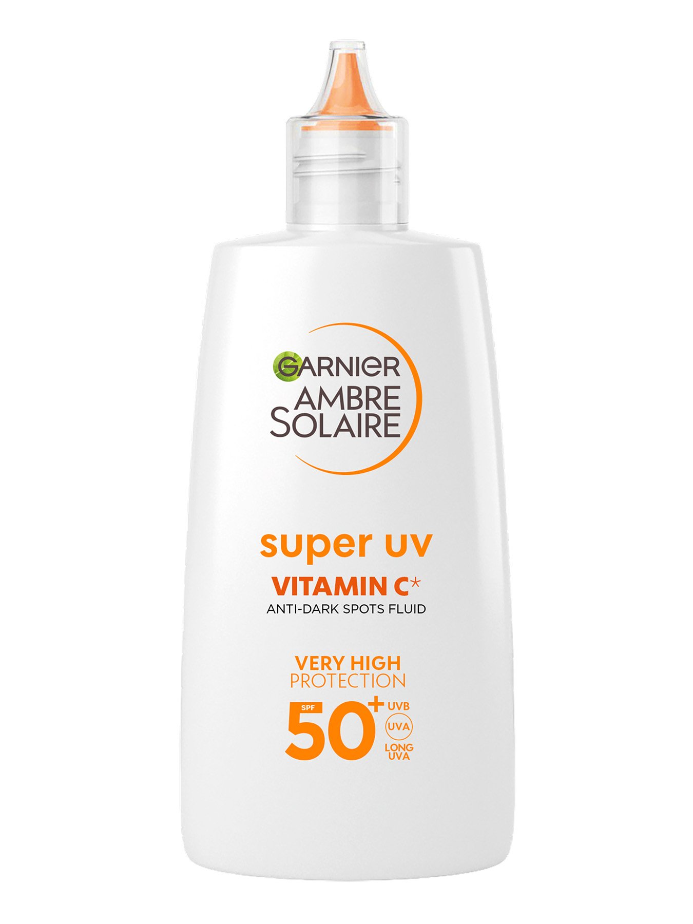 Garnier Ambre Solaire дневен флуид против тъмни петна с витамин c* и c много висока защита SPF50+