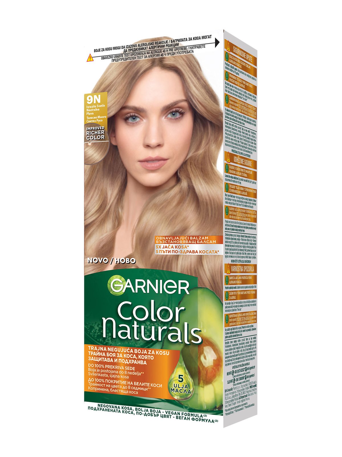 Color 9n Extensions Garnier Color Naturals 9N Телесно Много Светло Русо