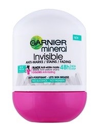Garnier Mineral Deo Invisible Black, White & Colors Fresh Roll-on