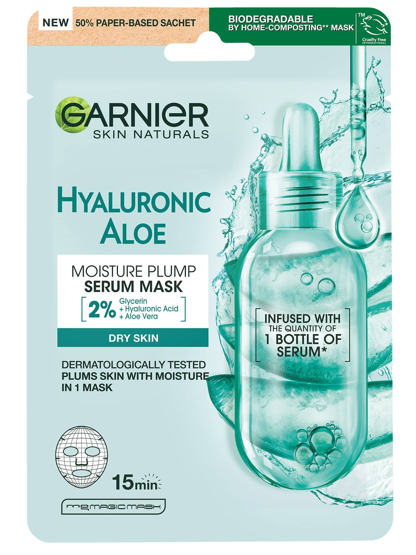 Garnier skin naturals hyaluronic aloe хартиена маска.