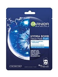 Garnier Skin Naturals Hydra Bomb Tissue Mask Night вечерна хартиена маска