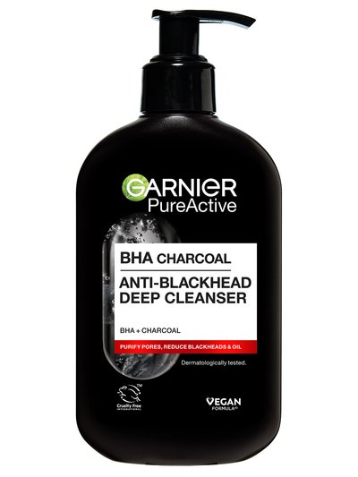 Garnier Pure Active почистващ гел сактивен въглен против* черни точки, 250мл