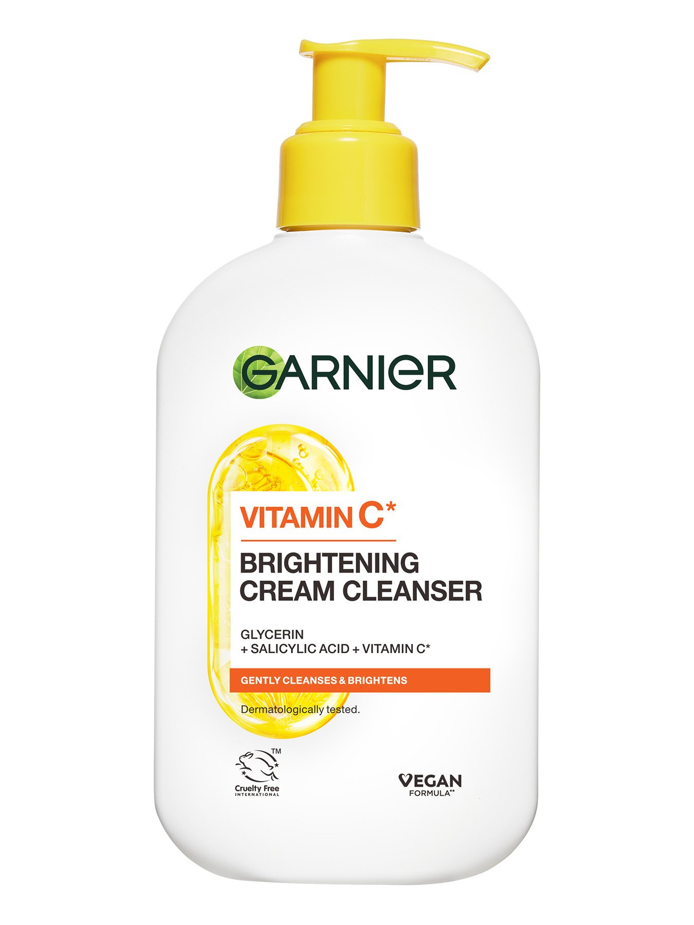Garnier кремообразен почистващ продукт за лицес витамин с* за сияен тен, 250мл 